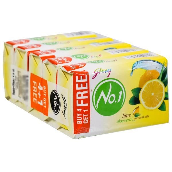 Godrej No1 Lime Aloe Vera 4+1 100g